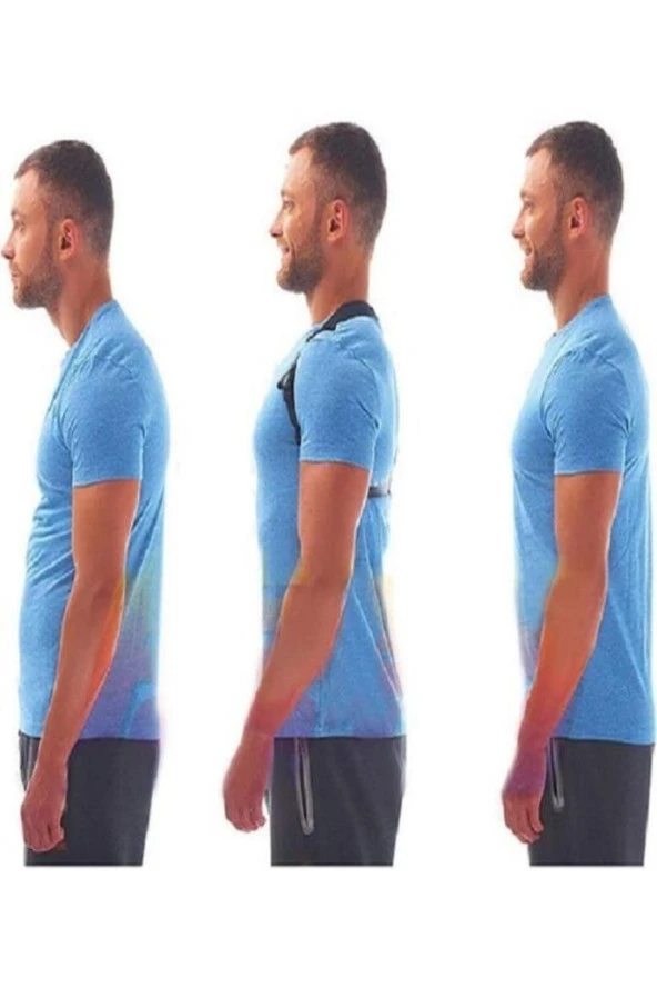 Dik Durmak Için Dik Durus Bel Sırt Omuz Korsesi Kamburluk Önleyici Dik Duruş Korsesi - Resim 5
