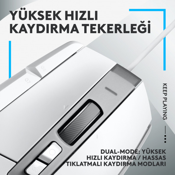Logitech G502 X Kablolu Gaming Mouse Beyaz 910-006147 - 3