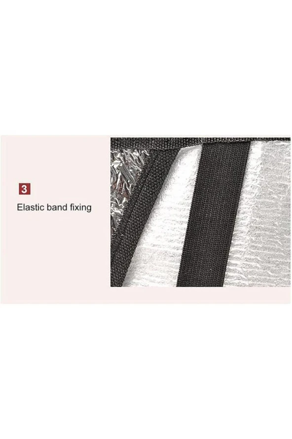 Oto Direksiyon Güneşliği Araç Araba Direksiyon Kılıfı Koruma Örtüsü Güneşlik Gölgelik - Resim 4