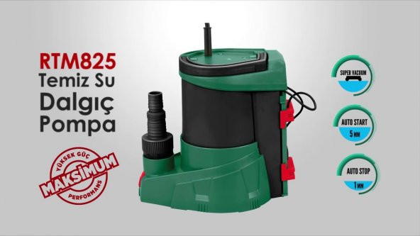 Rtrmax Rtm825 Temiz Su Dalgıç Pompa
