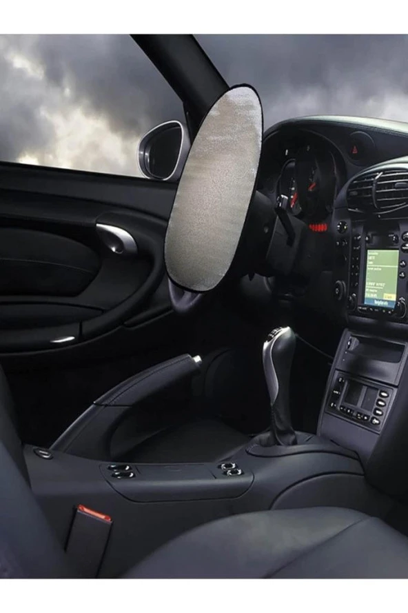 Araç Direksiyon Güneşliği Araba Oto Direksiyon Güneşlik Direksiyon Güneş Koruyucu Kılıf - Resim 2