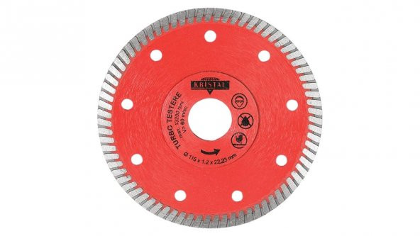 Kristal Turbo Elmas Testere 115 Mm