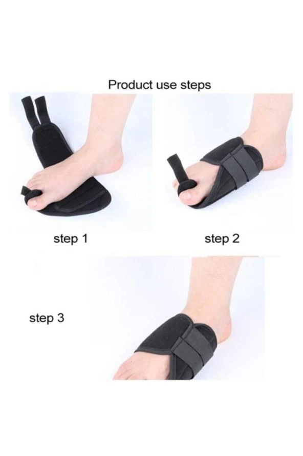 Halluks Ayak Baş Parmak Çıkıntısı Tedavisi Kemik Düzeltici Gece Ateli (çift ) - Resim 3