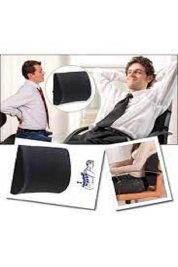 Tam Ortopedik Sırt Minderi Bel Yastığı Destek Dik Duruş Desteği Araç Koltuk Minderi