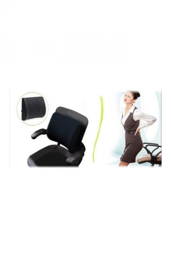Lux Ortopedik Bel Yastığı Sırt Minderi Araç Koltuk Ofis Sandalye Yastığı
