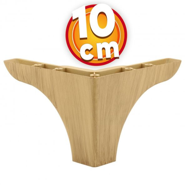 Mobilya Kanepe Sehpa Puf Koltuk Ayağı Krem 10 cm Baza Ayak