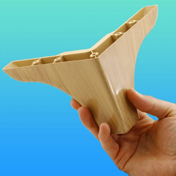 Mobilya Kanepe Sehpa Puf Koltuk Ayağı Krem 10 cm Baza Ayak - 3