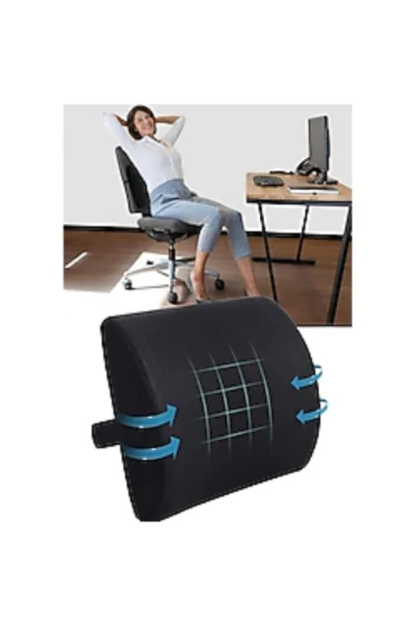 Sırt Destekleyici Oto Araç Minderi Sandalye Yastığı Pu Sünger Bel Minderi Ortopedik Ürün - 2