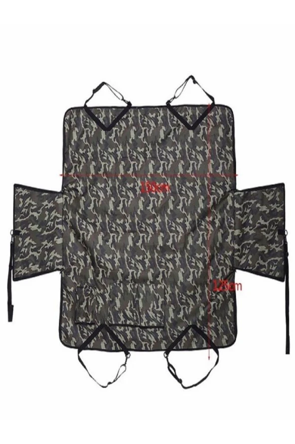 Araç Içi Arka Koltuk Kamuflaj Desenli Köpek Örtüsü Köpek Kılıfı