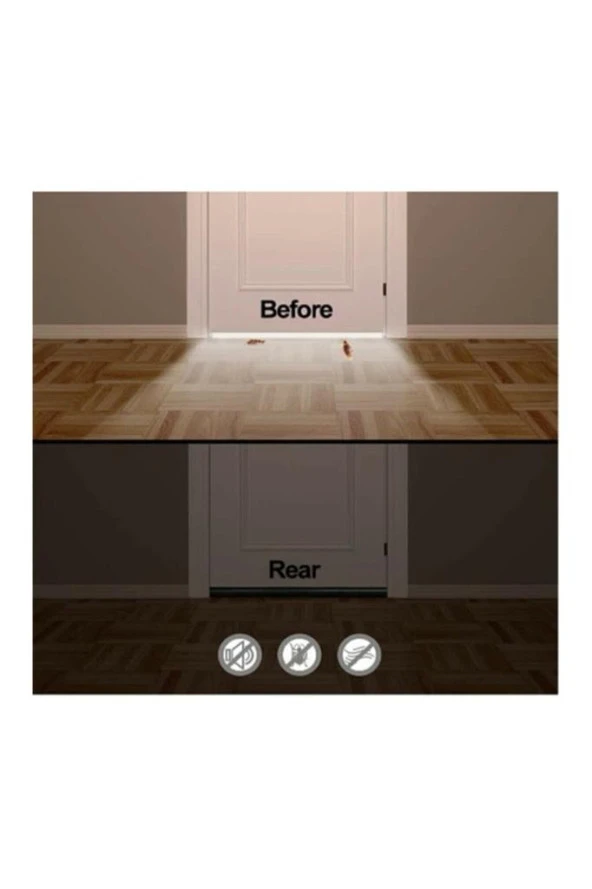 Kapı Altı Isı Yalıtım Süngeri Çift Yönlü Rüzgar Ses Böcek Önleyici 2 Adet - 2