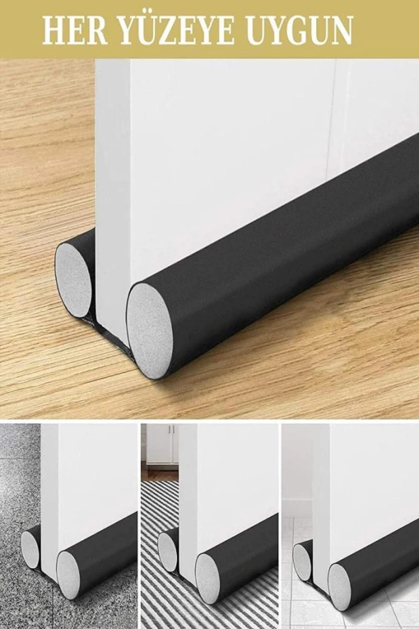 Çift Taraflı Kapı Altı Rüzgarlık - Rüzgar Önleyici - 2 Adet - 4