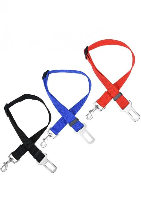 Siyah Kedi Köpek Araç Emniyet Kemeri Tasma Için Ayarlanabilir Araba Evcil Hayvan Oto Tasması - 5