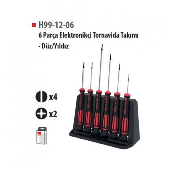 Ceta Form H99-12-06 Elektronikçi Tornavida Takımı 6 Parça