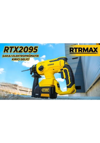 Rtrmax RTX2095 18 V 4 Ah Çift Akülü ElektroPnömatik Kırıcı Delici - 3