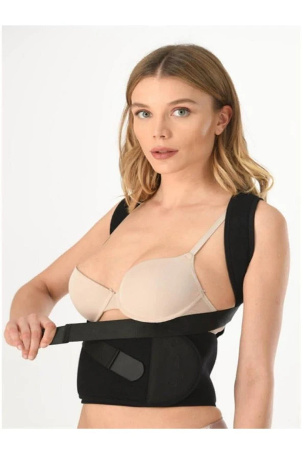 Unisex Siyah Manyetik Dik Duruş Korsesi Dik Durmak Için Korse Aparatı - 5