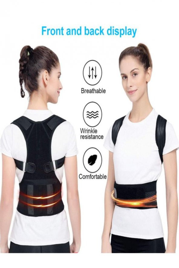 Medikal Dik Duruş Korsesi Bel Sırt Destekli Manyetik Korse Bel Sırt Korsesi - 2