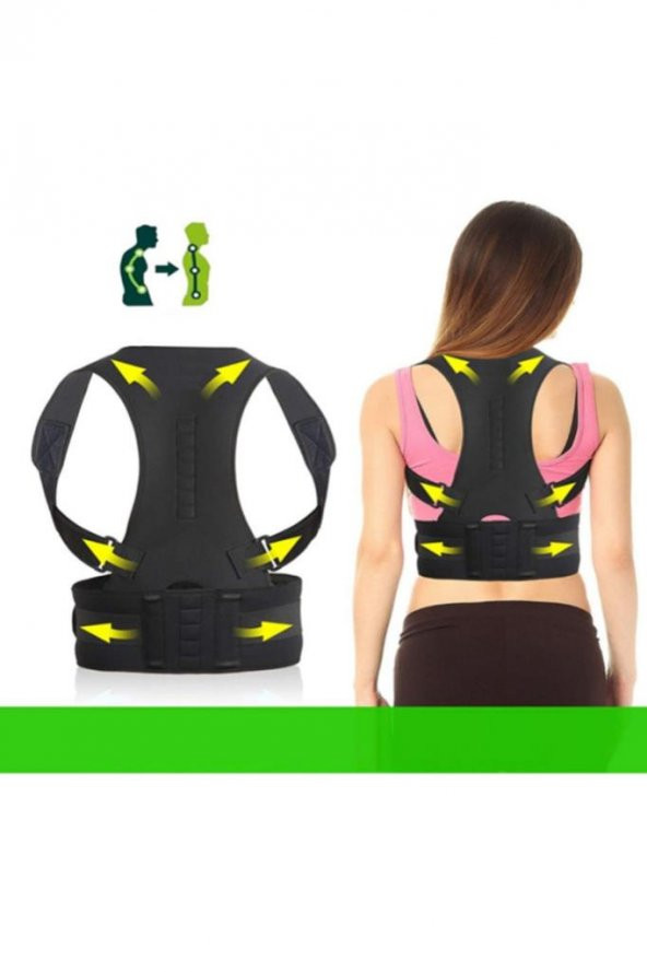 Medikal Dik Duruş Korsesi Bel Sırt Destekli Manyetik Korse Bel Sırt Korsesi - 4