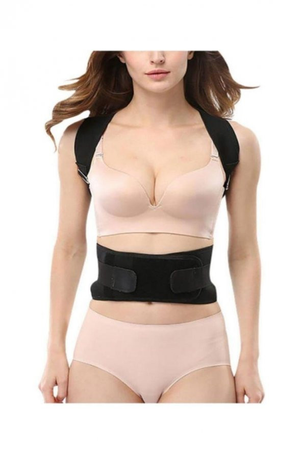 Unisex Siyah Manyetik Dik Duruş Korsesi Dik Durmak Için Korse Aparatı - 2