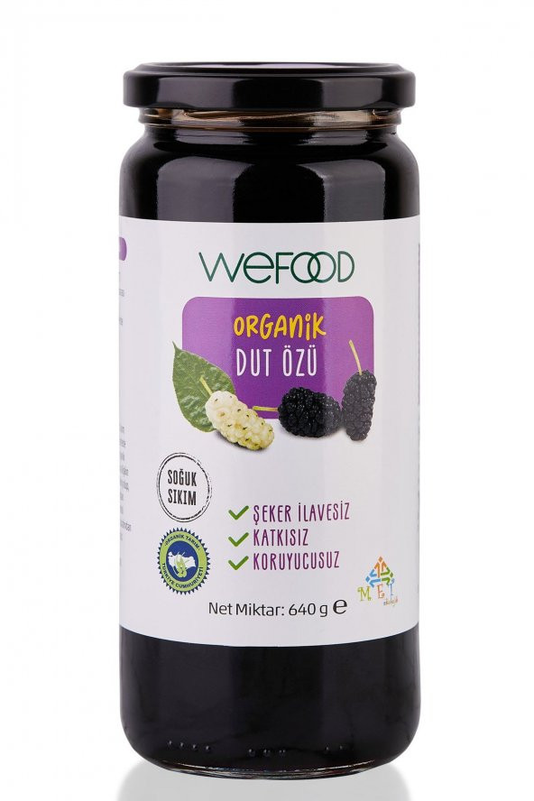 Wefood Organik Dut Özü 640 gr (Soğuk Sıkım)