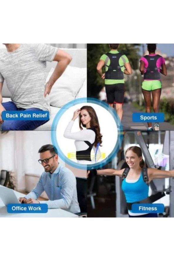 Bayan Dik Duruş Korsesi Bel Korsesi Omuz Korsesi Kadın Bel Inceltici Duruş Bozukluğu Için Korse - 2