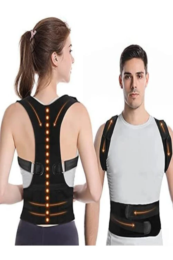 Medikal Unisex Dik Duruş Korsesi Manyetik Korse Omuz Bel Sırt Korsesi - 2