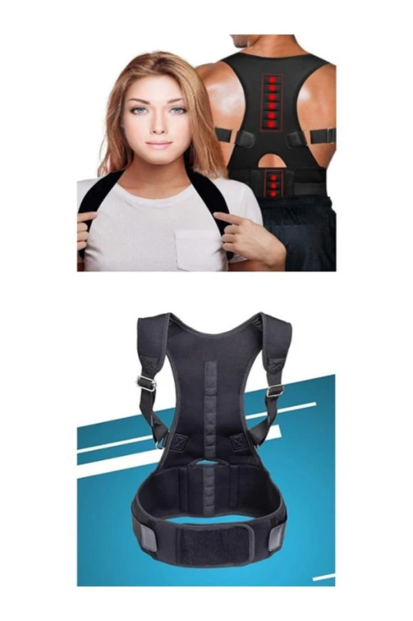 Medikal Unisex Dik Duruş Korsesi Manyetik Korse Omuz Bel Sırt Korsesi - 5