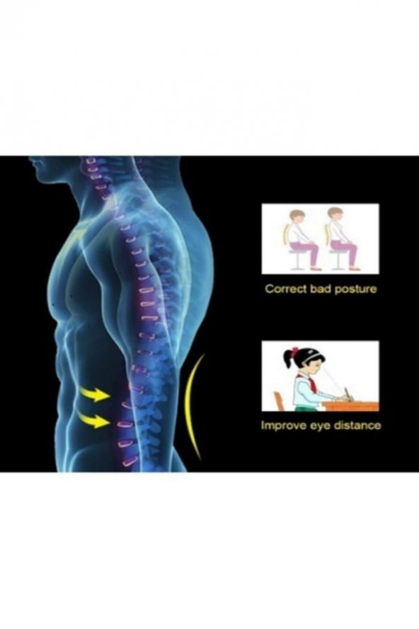 Unisex Siyah Manyetik Dik Duruş Korsesi Dik Durmak Için Korse Aparatı - 4