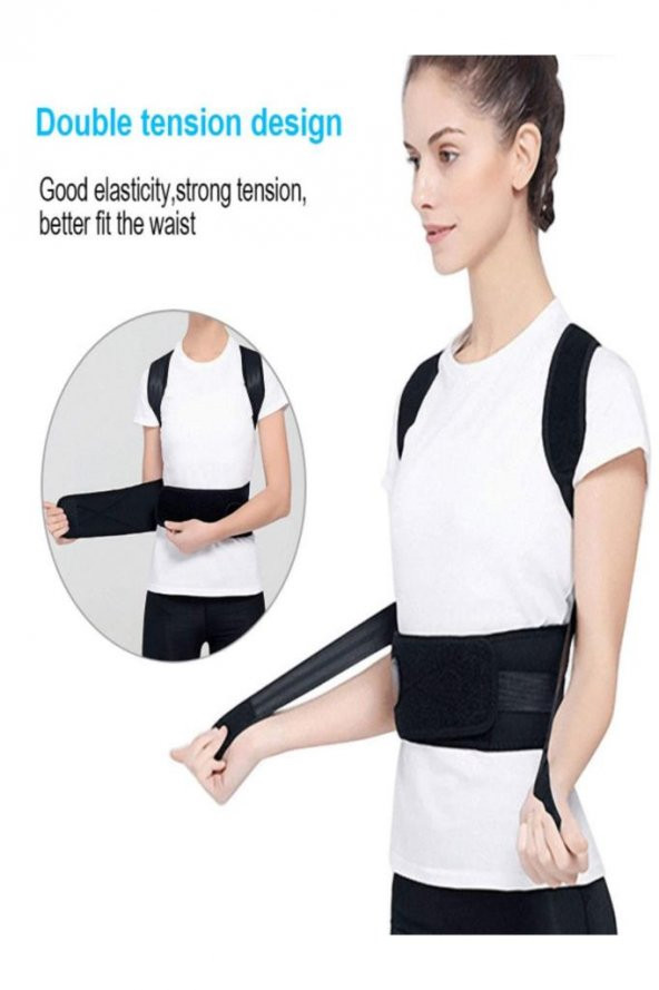 Manyetik Dik Duruş Korsesi Kamburluk Önleyici Korse Yeni Tasarım Kifoz Skolyoz Unisex Ortopedik - 3