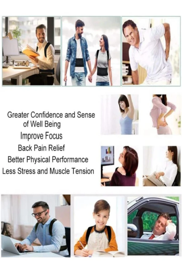 Kambur Önleyici Postureks Manyetik Dik Durus Korsesi Ayarlanabilir Yeni Nesil Dik Durma - 3