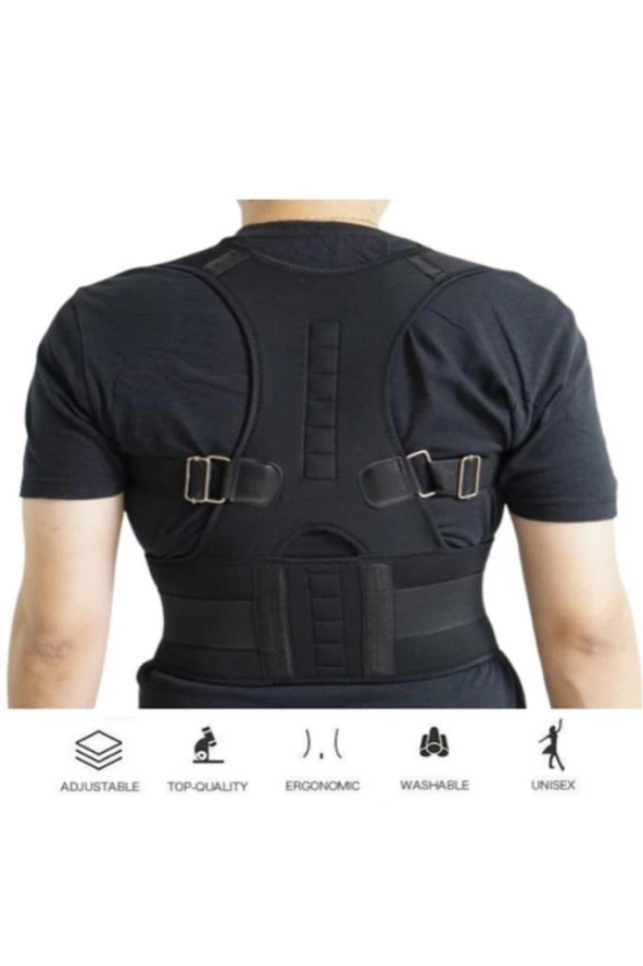 Lifestyle Medikal Kifoz Skolyoz Korsesi Manyetik Dik Duruş Korsesi Yeleği - 4