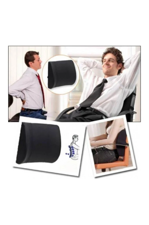 Visco Ortopedik Bel Ve Sırt Minderi Siyah - 2