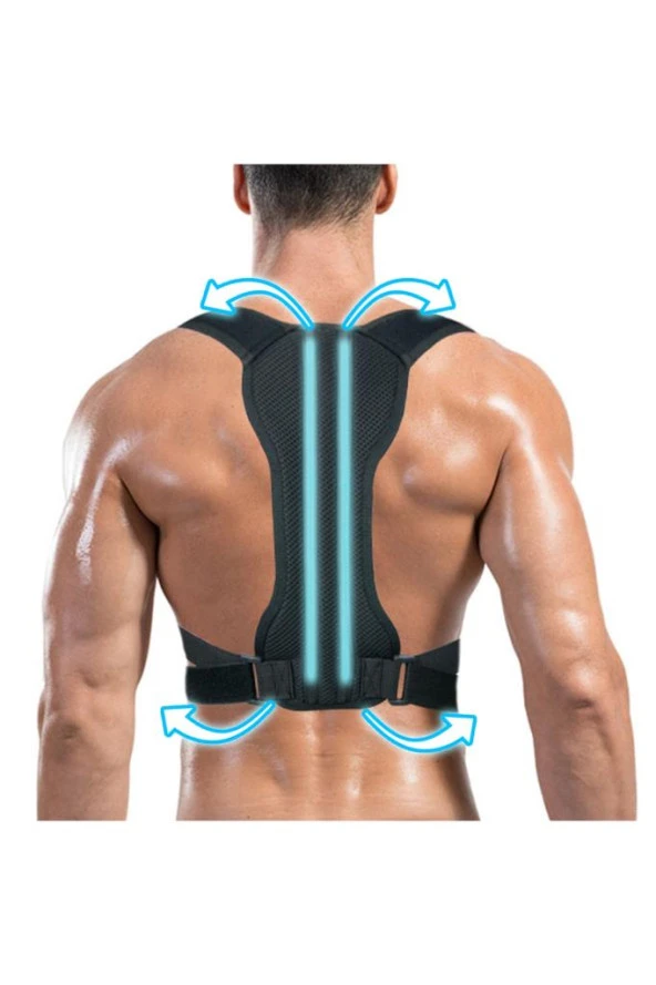 Balenli Ortopedik Dik Duruş Korsesi Dik Duruş Aparatı Kamburluk Önleyici Korse - 3