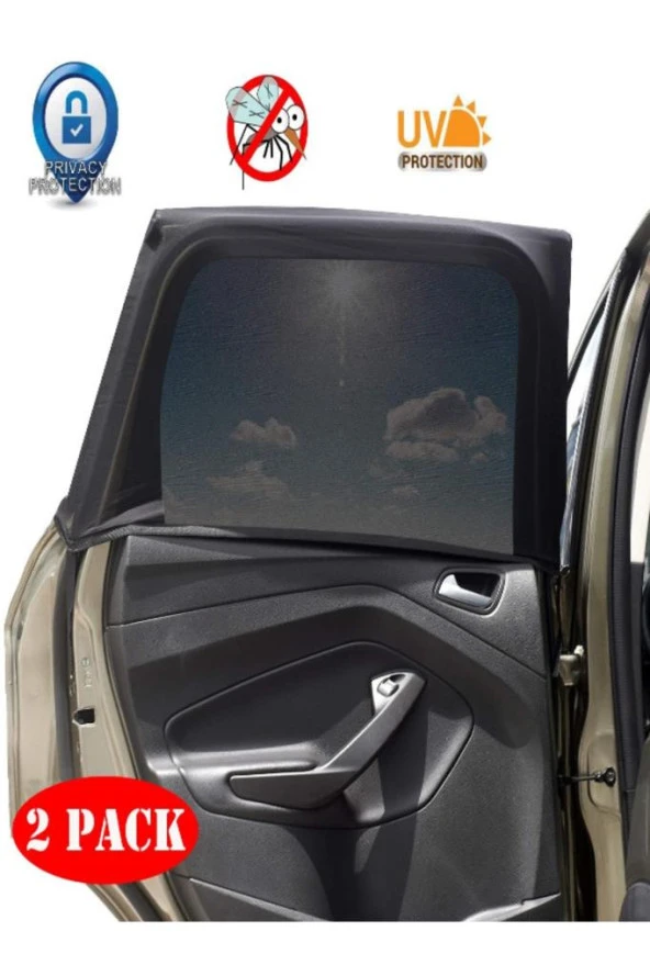 Oto Yan Cam Güneşlik Perde 2adet - 4