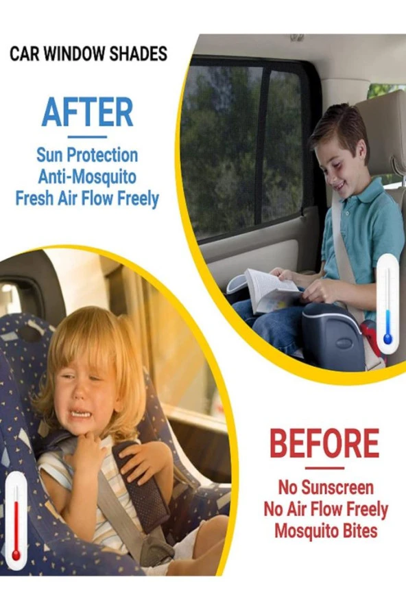 Araba Araç Oto Yan Cam Güneşlik Örtü Perde Kılıf Güneşliği Araba Anne Bebek Emzirme Perdesi - 6