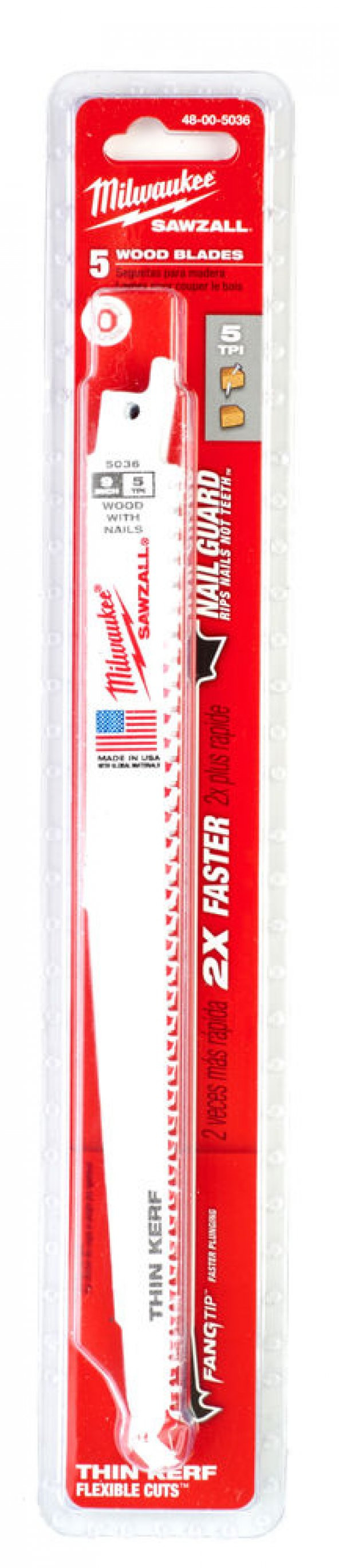 Milwaukee Bi-Metal Ahşap/Plastik Tilki Kuyruğu 230Mm 5li S1111Df