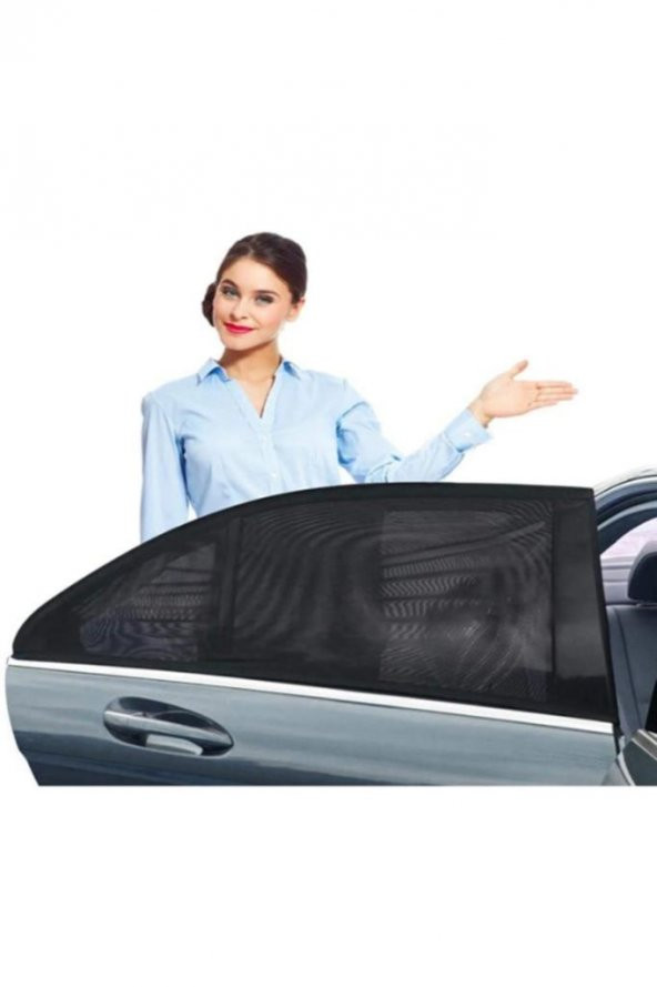 Araba Yan Cam Perdesi Oto Arka Perde Araç Güneşlik Gölgelik Bebek Çocuk Bebe Örtü Cam Çorabı Filmi - 3