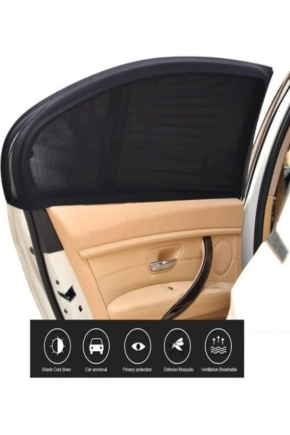 Araba Araç Oto Yan Cam Güneşlik Örtü Perde Kılıf Güneşliği Araba Anne Bebek Emzirme Perdesi Araba - 3