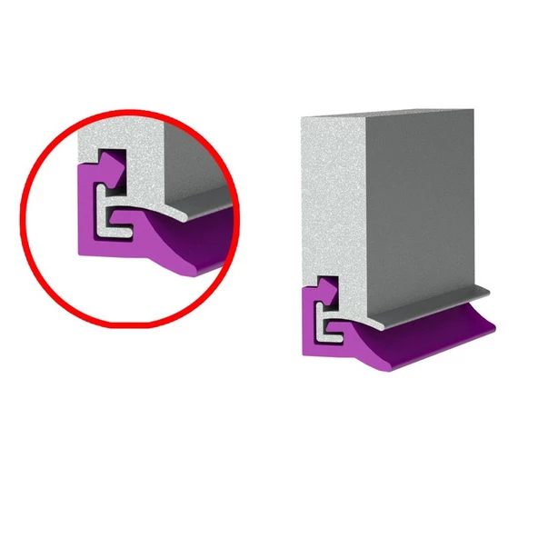 Contacall Cnc Tezgah Eksen Sıyırıcı Hareketli Eleman Fitili CNC -04 / 1 Metre  Siyah - Resim 3