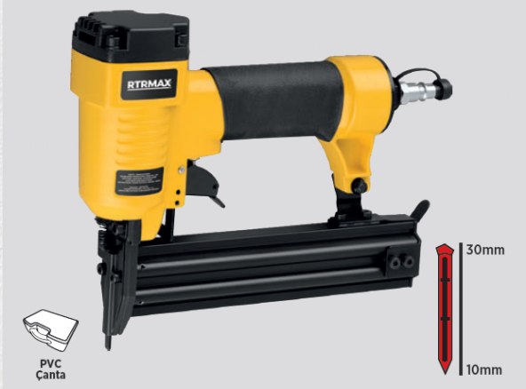 Rtrmax RTM0130 10-30 mm Havalı Çivi Çakma Tabancası