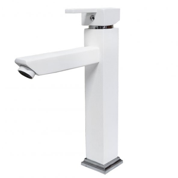 Venita Kare Aç Kapa Çanak Tipi Uzun Lavabo Bataryası Beyaz - 2