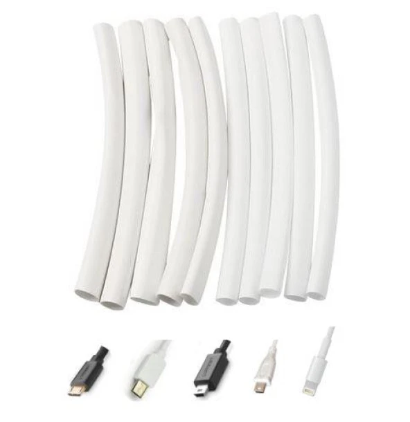 Isı İle 4:1 Daralan Makaron Boru iPad iPhone Samsung Kablo Tamir