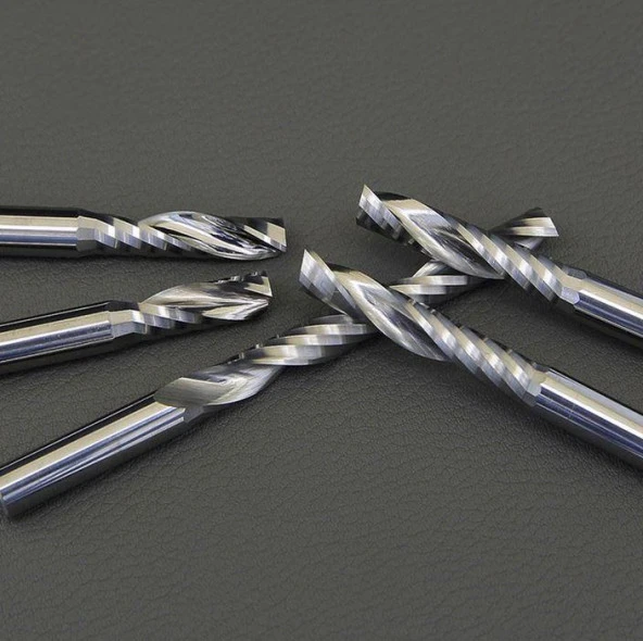 Gravür Tek Kenarlı Freze Bıçağı Spiral Akrilik Kesme 3.175x12mm - Resim 7