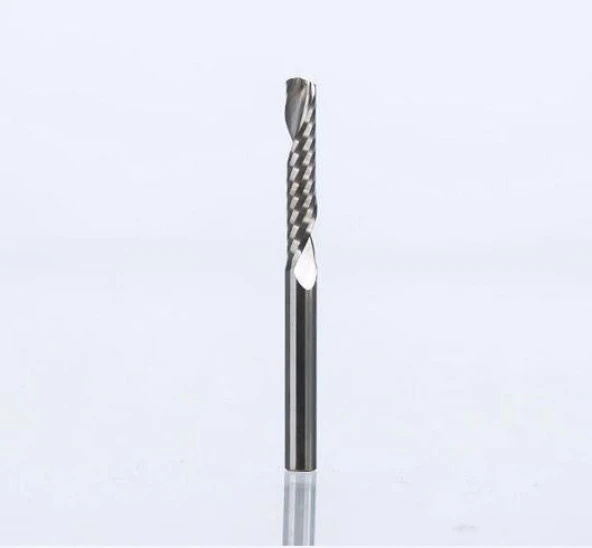 Gravür Tek Kenarlı Freze Bıçağı Spiral Akrilik Kesme 3.175x12mm - Resim 11