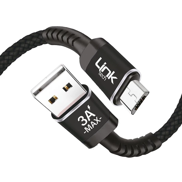 Linktech K421 Safe Micro USB Data/Şarj Kablosu 3A 1mt - 4