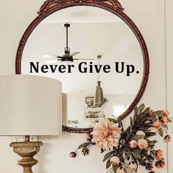 Never Give Up. Sticker