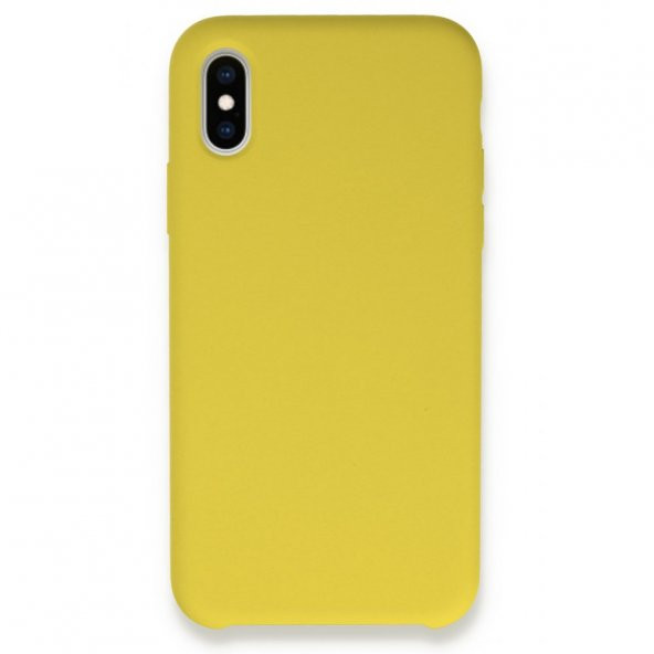 iPhone XS Max Kılıf Lansman Legant Silikon - Sarı