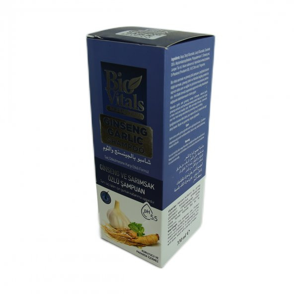 Bio Vitals Ginseng ve Sarımsak Özlü Şampuan Tüm Saç Tiplerinde Dökülme Karşıtı 330 ML - 3