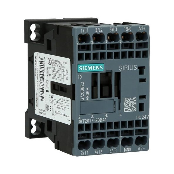 Siemens, ÜÇ FAZLIKontaktör DC 24V BOBİNLİ,3RT2017-2BB41
