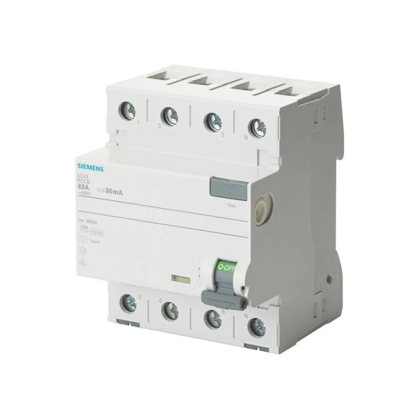 Siemens 5Sv3347-6 80 Amper 30Ma Trifaze Kaçak Akım Koruma Röl