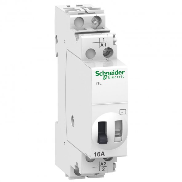 Schneider,iTL 16A 1Faz 24VAC/12VDC Darbe Akım Anahtarı,A9C30111